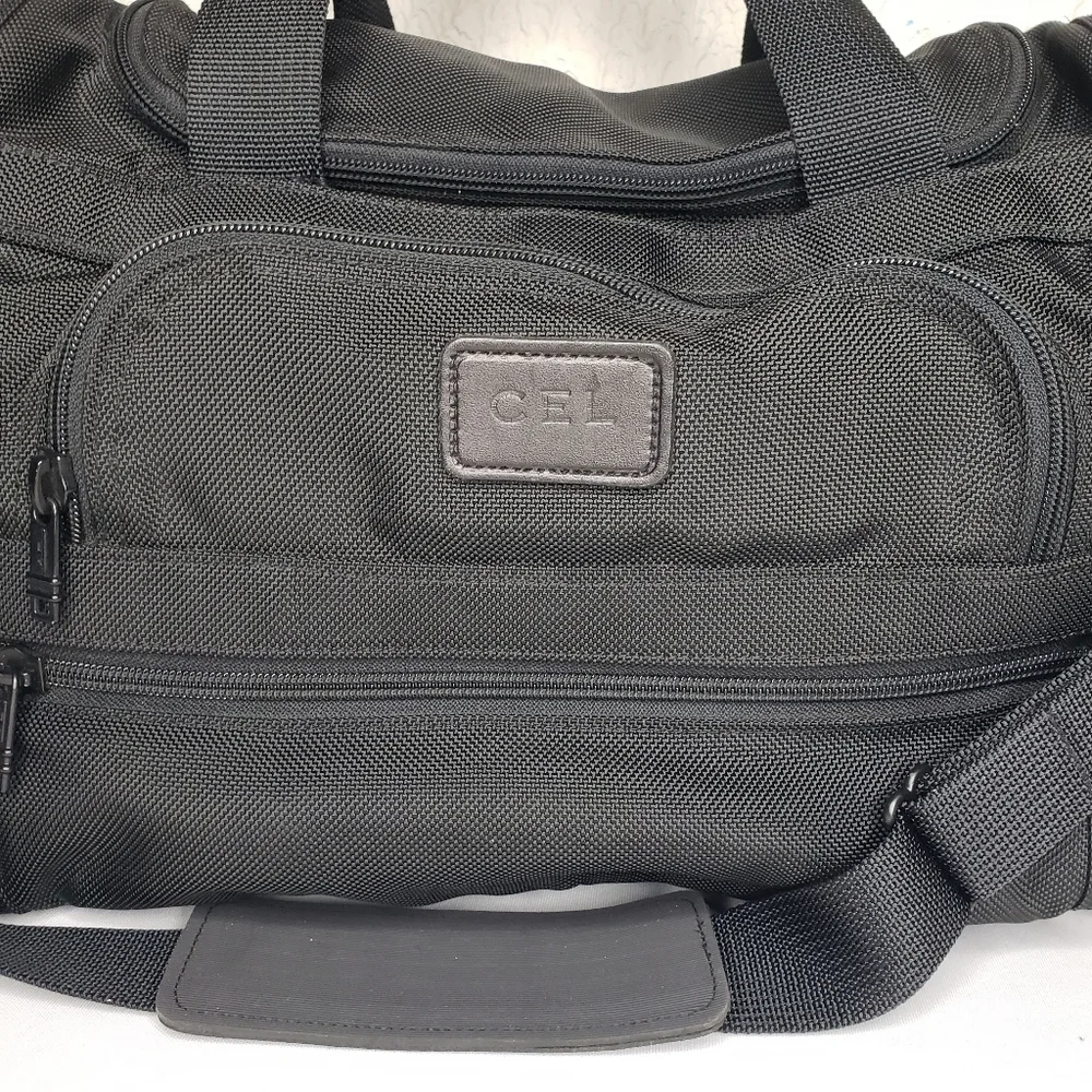 TUMI Alpha Sport Duffle Bag Weekender Carry-On Travel Ballistic Canvas Black